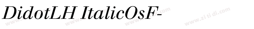 DidotLH ItalicOsF字体转换